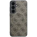 Калъф за телефон за Samsung Galaxy S26 FE Leather 4G Embossed Ring Classic Logo MagSafe (GUHMS26FEP4MSEGW) - Guess - Кафяв