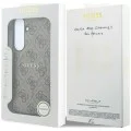 Калъф за телефон за Samsung Galaxy S26 FE Leather 4G Embossed Ring Classic Logo MagSafe (GUHMS26FEP4MSEGW) - Guess - Кафяв
