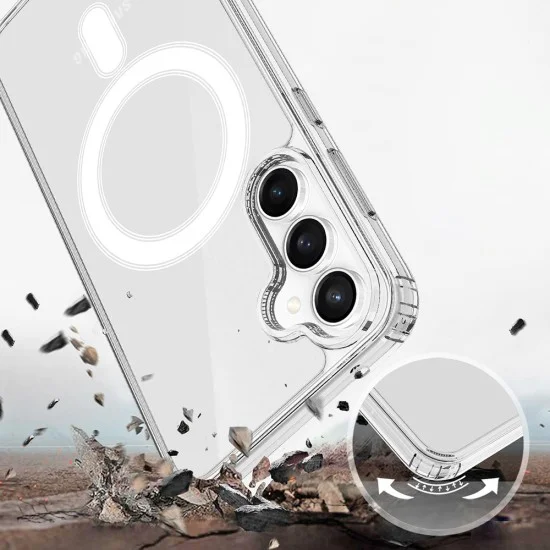 Калъф за телефон за Samsung Galaxy S26 FE MagSafe Pro - Techsuit - Прозрачен