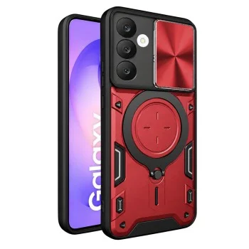 Калъф за телефон за Samsung Galaxy S26 FE / S25 FE CamGuard Pro - Techsuit - Червен
