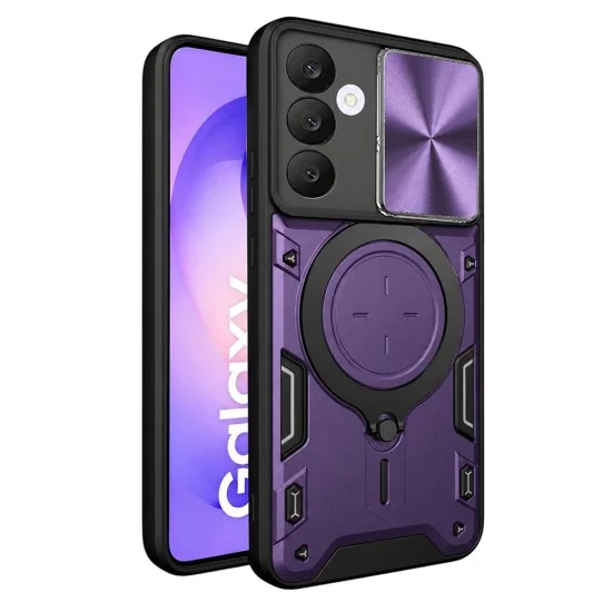 Калъф за телефон за Samsung Galaxy S26 FE / S25 FE CamGuard Pro - Techsuit - Лилав