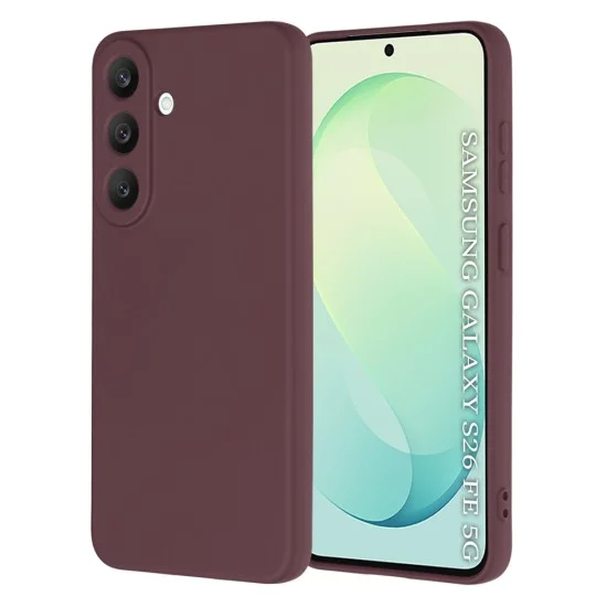 Калъф за телефон за Samsung Galaxy S26 FE / S25 FE SoftFlex - Techsuit - Сливовочервен