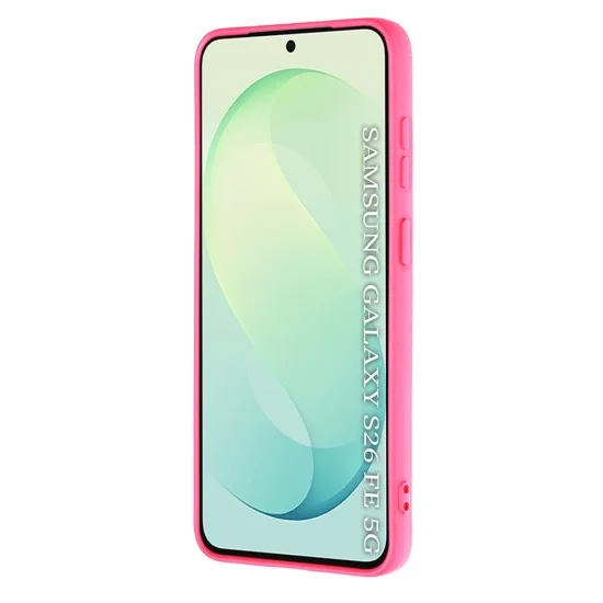 Калъф за телефон за Samsung Galaxy S26 FE / S25 FE SoftFlex - Techsuit - Яркорозов