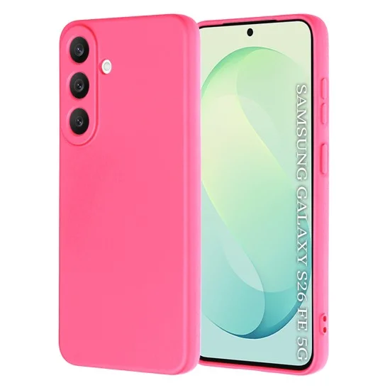 Калъф за телефон за Samsung Galaxy S26 FE / S25 FE SoftFlex - Techsuit - Яркорозов