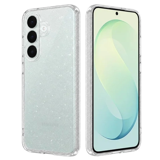 Калъф за телефон за Samsung Galaxy S26 FE / S25 FE SparkleSkin Series - Techsuit - Прозрачен