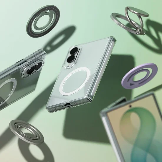 Калъф за телефон за Samsung Galaxy Z Fold8 Fusion Air Flap MagSafe - Ringke - Прозрачен
