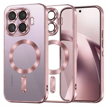 Калъф за телефон за Xiaomi 17T Luxury Crystal MagSafe - Techsuit - Розов