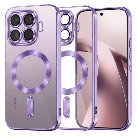 Калъф за телефон за Xiaomi 17T Luxury Crystal MagSafe - Techsuit - Светлолилав