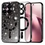 Калъф за телефон за Xiaomi 17T Luxury Glitter MagSafe - Techsuit - Черен