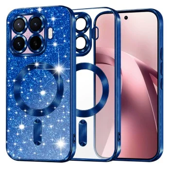 Калъф за телефон за Xiaomi 17T Luxury Glitter MagSafe - Techsuit - Тъмносин