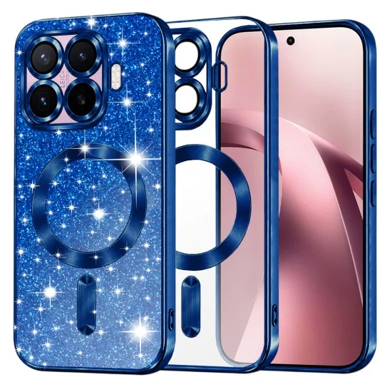 Калъф за телефон за Xiaomi 17T Luxury Glitter MagSafe - Techsuit - Тъмносин
