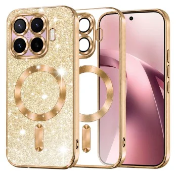 Калъф за телефон за Xiaomi 17T Luxury Glitter MagSafe - Techsuit - Златист