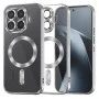 Калъф за телефон за Xiaomi 17T Pro Luxury Crystal MagSafe - Techsuit - Сребрист