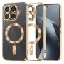 Калъф за телефон за Xiaomi 17T Pro Luxury Crystal MagSafe - Techsuit - Златист
