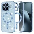 Калъф за телефон за Xiaomi 17T Pro Luxury Glitter MagSafe - Techsuit - Светлосин