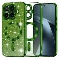 Калъф за телефон за Xiaomi 17T Pro Luxury Glitter MagSafe - Techsuit - Тъмнозелен