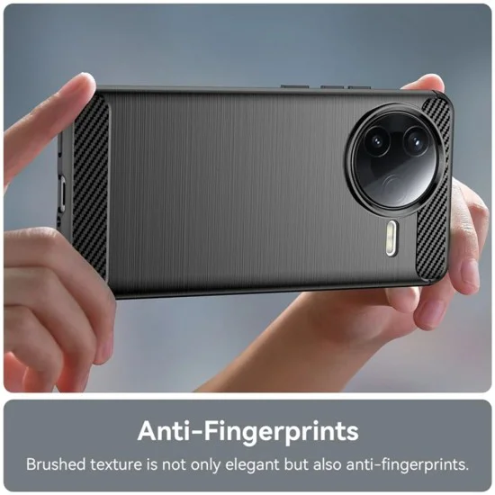 Калъф за телефон Xiaomi Poco F7 Pro – Techsuit Carbon Silicone – Черен