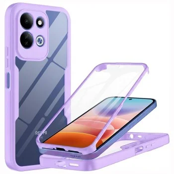 Калъф за телефон за Xiaomi Redmi 17 4G / Redmi 17 5G ColorVerse 360 Series с протектор за дисплей - Techsuit - Лилав