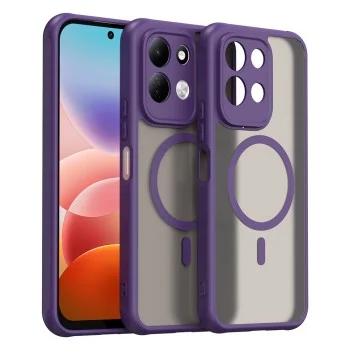 Калъф за телефон за Xiaomi Redmi 17 4G / Redmi 17 5G HaloFrost II MagSafe - Techsuit - Лилав