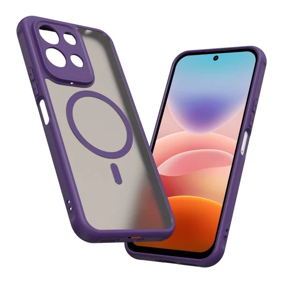 Калъф за телефон за Xiaomi Redmi 17 4G / Redmi 17 5G HaloFrost II MagSafe - Techsuit - Лилав
