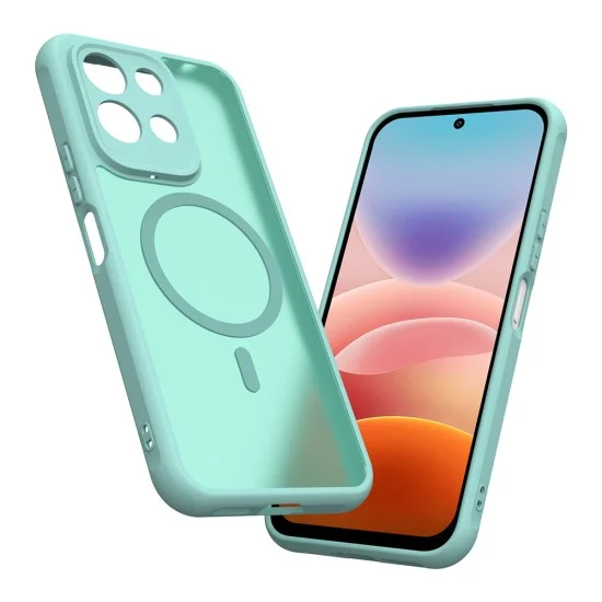 Калъф за телефон за Xiaomi Redmi 17 4G / Redmi 17 5G HaloFrost II MagSafe - Techsuit - Ментовозелен