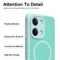 Калъф за телефон за Xiaomi Redmi 17 4G / Redmi 17 5G HaloFrost II MagSafe - Techsuit - Ментовозелен