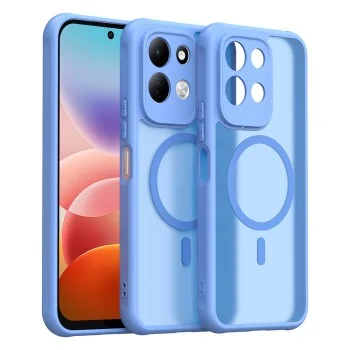 Калъф за телефон за Xiaomi Redmi 17 4G / Redmi 17 5G HaloFrost II MagSafe - Techsuit - Небесносин