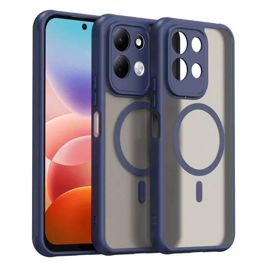 Калъф за телефон за Xiaomi Redmi 17 4G / Redmi 17 5G HaloFrost II MagSafe - Techsuit - Тъмносин