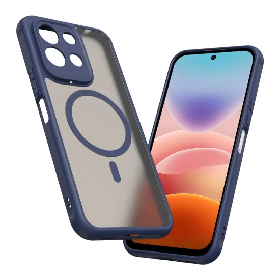 Калъф за телефон за Xiaomi Redmi 17 4G / Redmi 17 5G HaloFrost II MagSafe - Techsuit - Тъмносин