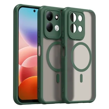 Калъф за телефон за Xiaomi Redmi 17 4G / Redmi 17 5G HaloFrost II MagSafe - Techsuit - Зелен