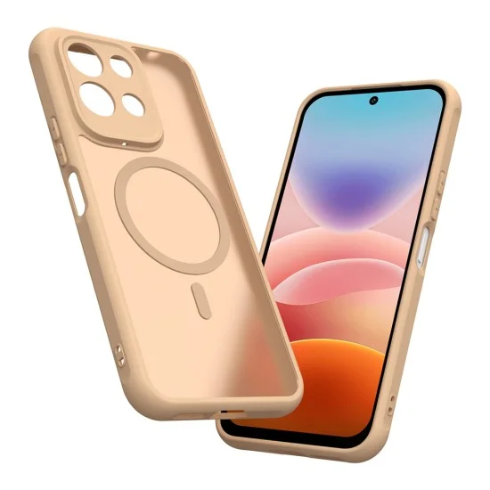 Калъф за телефон за Xiaomi Redmi 17 4G / Redmi 17 5G HaloFrost II MagSafe - Techsuit - Златист