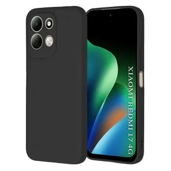 Калъф за телефон за Xiaomi Redmi 17 4G / Redmi 17 5G SoftFlex - Techsuit - Черен
