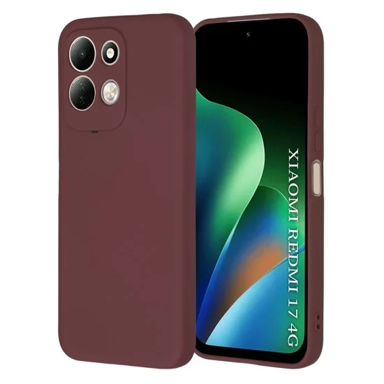 Калъф за телефон за Xiaomi Redmi 17 4G / Redmi 17 5G SoftFlex - Techsuit - Сливовочервен