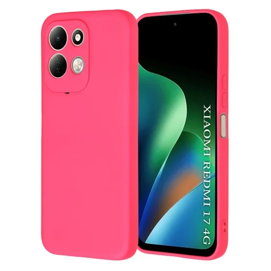 Калъф за телефон за Xiaomi Redmi 17 4G / Redmi 17 5G SoftFlex - Techsuit - Яркорозов