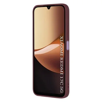 Калъф за телефон за Xiaomi Redmi 17C 5G SoftFlex - Techsuit - Сливовочервен