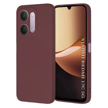 Калъф за телефон за Xiaomi Redmi 17C 5G SoftFlex - Techsuit - Сливовочервен