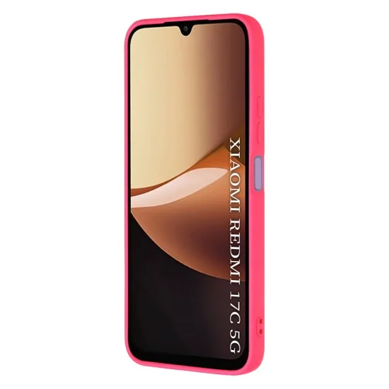 Калъф за телефон за Xiaomi Redmi 17C 5G SoftFlex - Techsuit - Яркорозов
