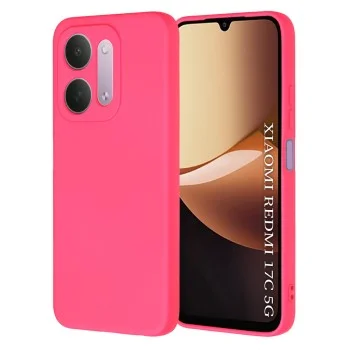 Калъф за телефон за Xiaomi Redmi 17C 5G SoftFlex - Techsuit - Яркорозов