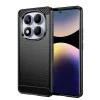 Калъф за телефон Xiaomi Redmi Note 14 Pro 4G / Poco F7 – Techsuit Carbon Silicone – Черен