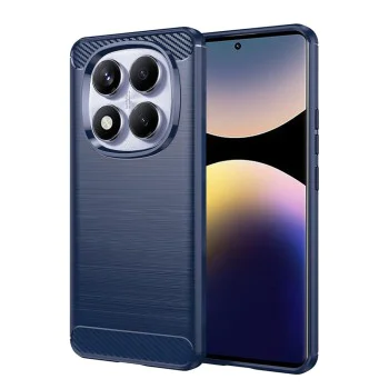 Калъф за телефон Xiaomi Redmi Note 14 Pro 4G / Poco F7 – Techsuit Carbon Silicone – Син