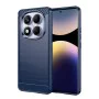 Калъф за телефон Xiaomi Redmi Note 14 Pro 4G / Poco F7 – Techsuit Carbon Silicone – Син