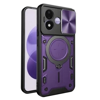 Калъф за телефон за Xiaomi Redmi Note 17 4G / Redmi Note 17 5G CamGuard Pro - Techsuit - Лилав