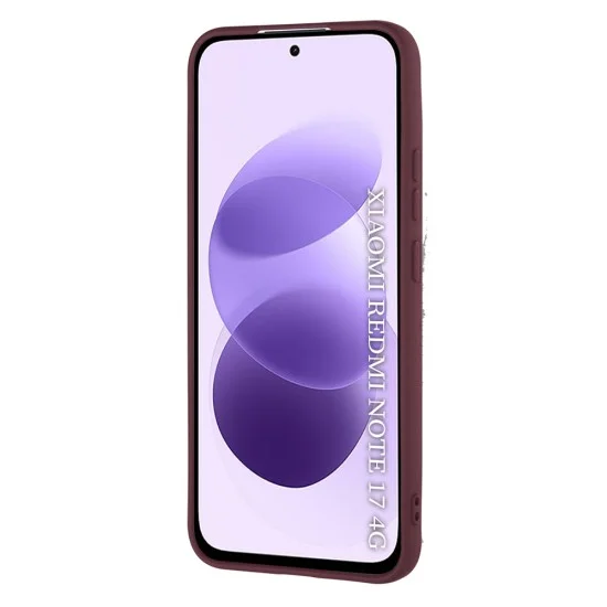 Калъф за телефон за Xiaomi Redmi Note 17 4G / Redmi Note 17 5G SoftFlex - Techsuit - Сливовочервен