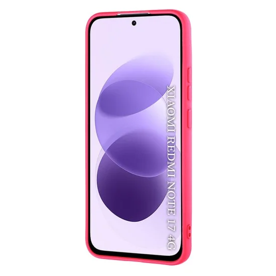 Калъф за телефон за Xiaomi Redmi Note 17 4G / Redmi Note 17 5G SoftFlex - Techsuit - Яркорозов