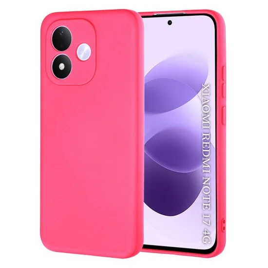 Калъф за телефон за Xiaomi Redmi Note 17 4G / Redmi Note 17 5G SoftFlex - Techsuit - Яркорозов