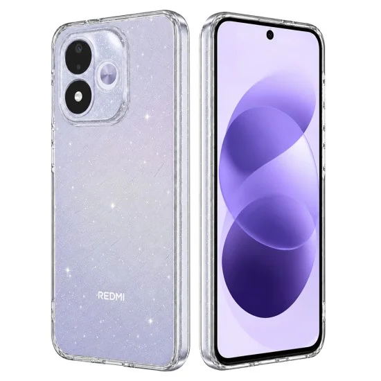 Калъф за телефон за Xiaomi Redmi Note 17 4G / Redmi Note 17 5G SparkleSkin Series - Techsuit - Прозрачен