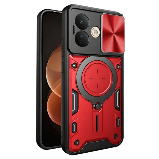 Калъф за телефон за Xiaomi Redmi Note 17 Pro 5G CamGuard Pro - Techsuit - Червен