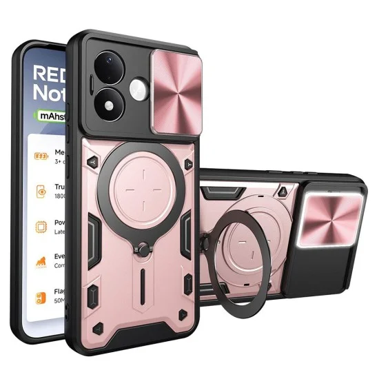 Калъф за телефон за Xiaomi Redmi Note 17 Pro 5G CamGuard Pro - Techsuit - Розово злато