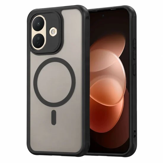 Калъф за телефон за Xiaomi Redmi Note 17 Pro 5G HaloFrost II MagSafe - Techsuit - Черен