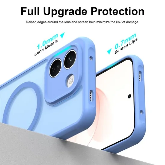 Калъф за телефон за Xiaomi Redmi Note 17 Pro 5G HaloFrost II MagSafe - Techsuit - Небесносин